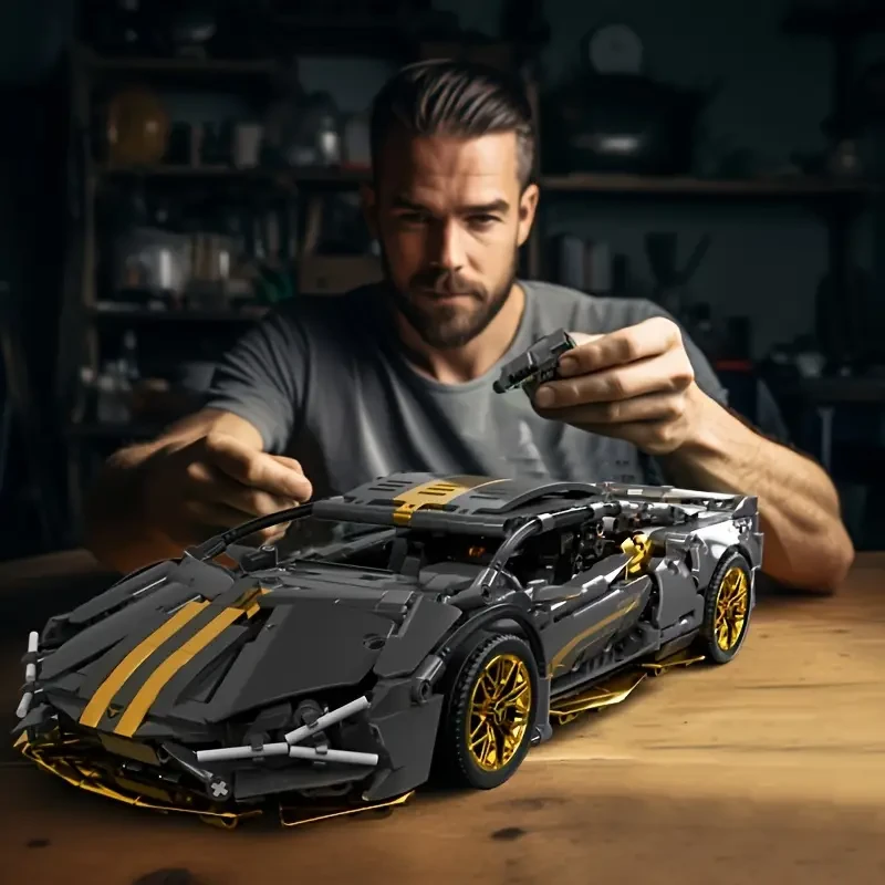 1259pcs Supercar Building Blocks Model Toy Set