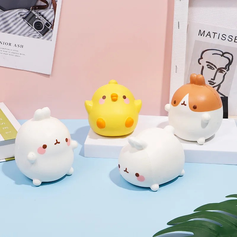 NEW Cute Chick Rabbit Strawberry Jumbo Squishy - Kawaii Animal Slow Rising Stress Ball for Adults
