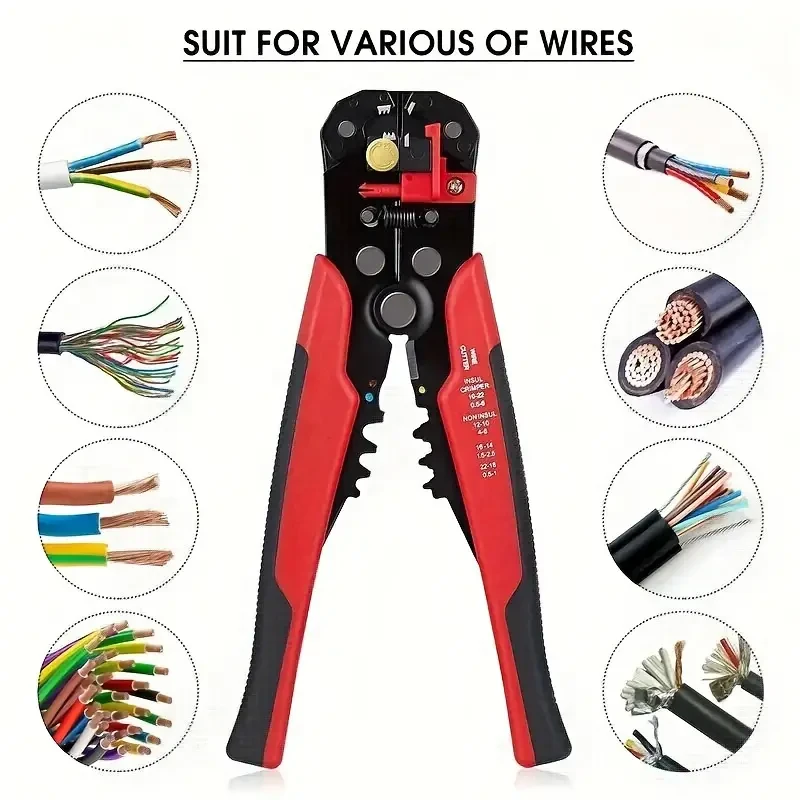 5-in-1 Multifunctional Wire Stripper Automatic Wire Stripper, Cutting Crimping Pliers, Disassembly Tool