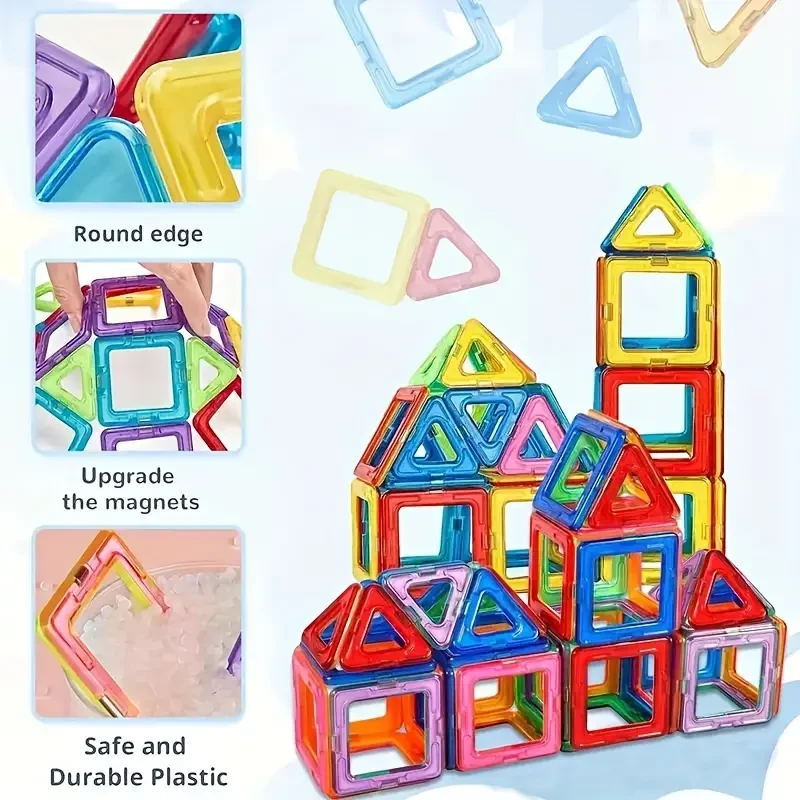 Large Magnetic Building Blocks - 3D STEM Educational Construction Set