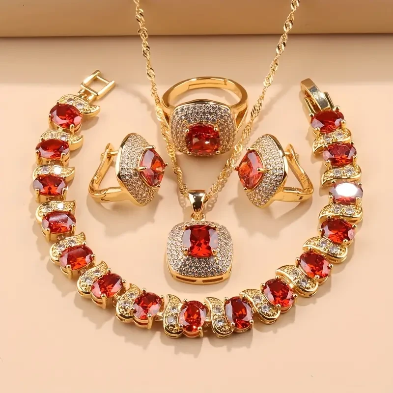 Elegant French-Style 5-Piece Jewelry Set