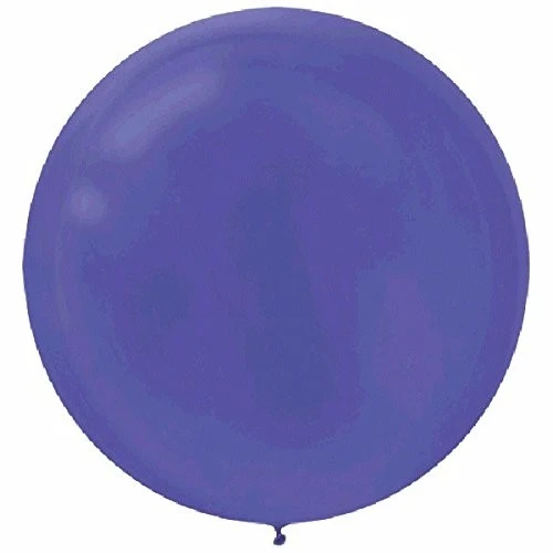 Balloon - 60cm New Purple Round - Pack of 4
