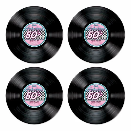 Cutouts Records The Fabulous 50's - Pack of 4