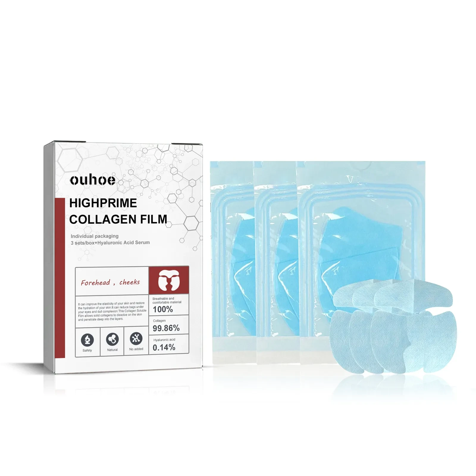 Collagen Film Fade Wrinkles Skin Plump Moisturizing