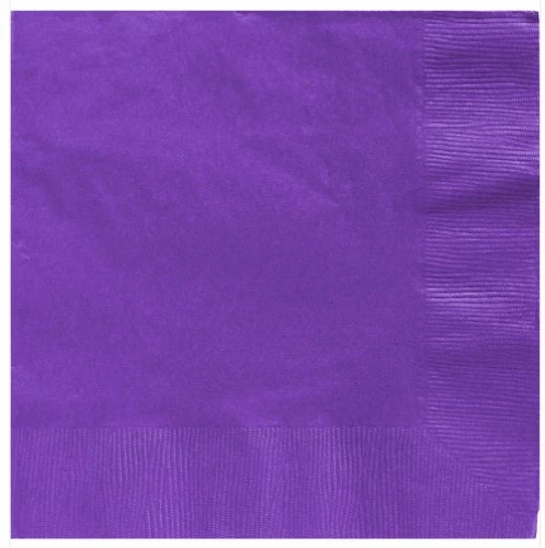 Beverage Napkins New Purple 2 Ply - Pack of 20